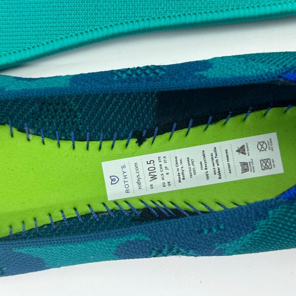 ROTHY'S The Point Comfy Pointed-Toe Knit Upper Slip-on Flats Size 10.5 NWOB - Picture 8 of 10